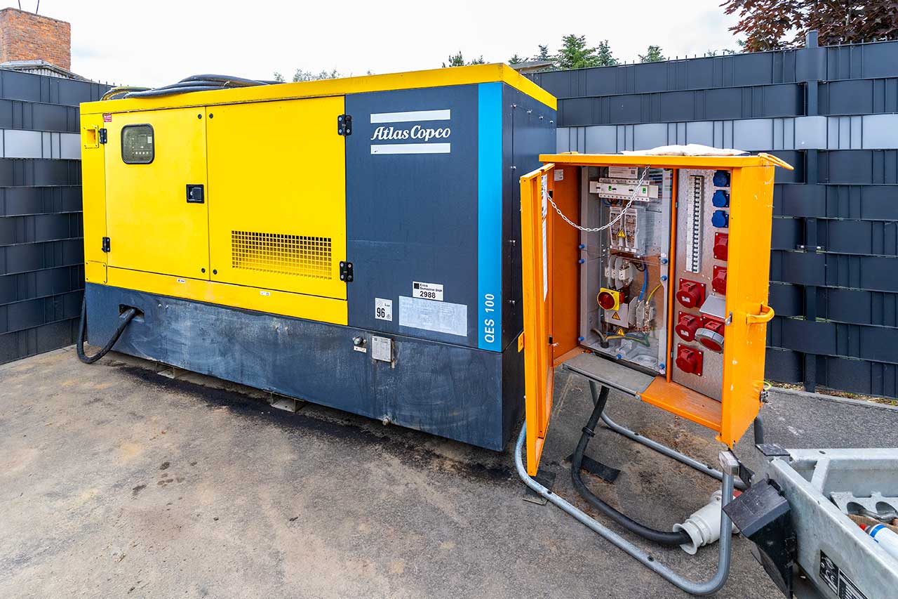 Aggregat Notstrom Atlas Copco QES 100