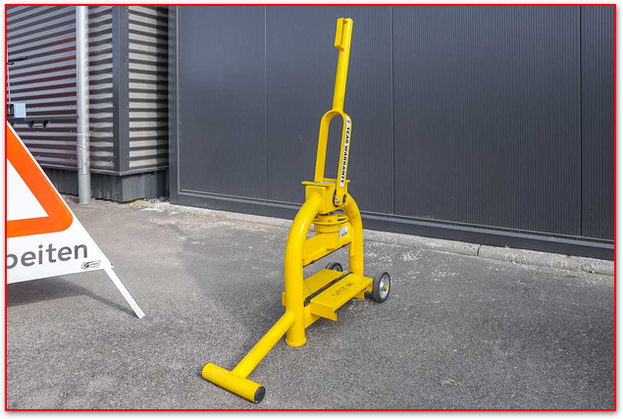 Natursteinschneider Gelb fahrbar